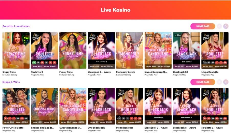 21.com Live Casino