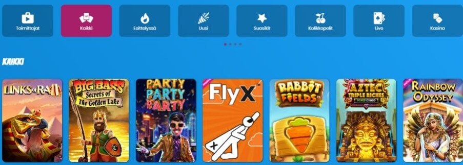 Casimpo Casino pelit