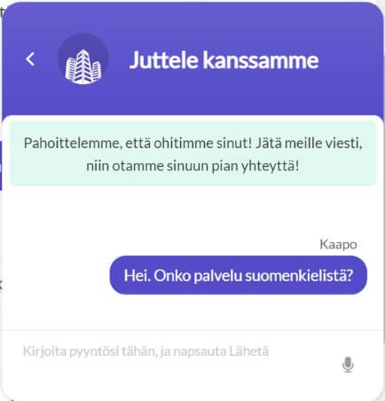 Casino Days asiakaspalvelusta