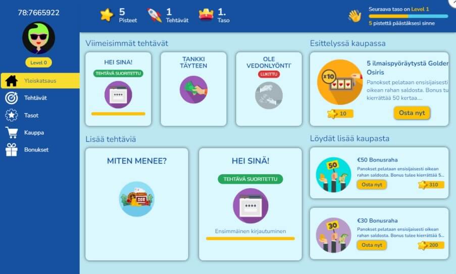 Dream Palace Casino kampanja