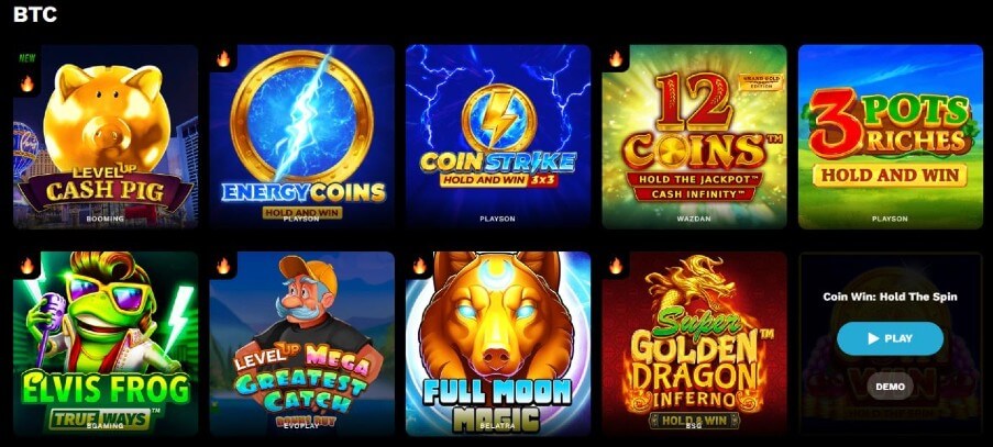 Level Up Casino kolikkopelit