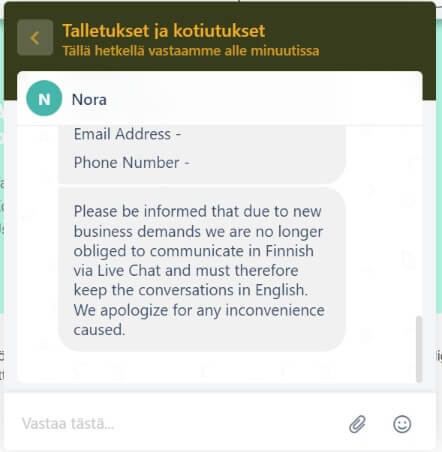 Lucky Hit Casino asiakaspalvelusta