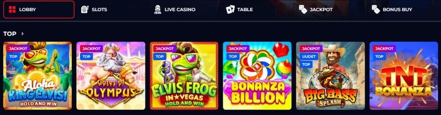 Megaslot Casino pelit