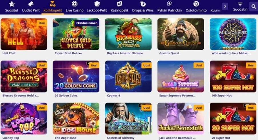 Netticasino.com pelit