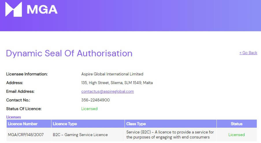 PlayFrank Casino lisenssi