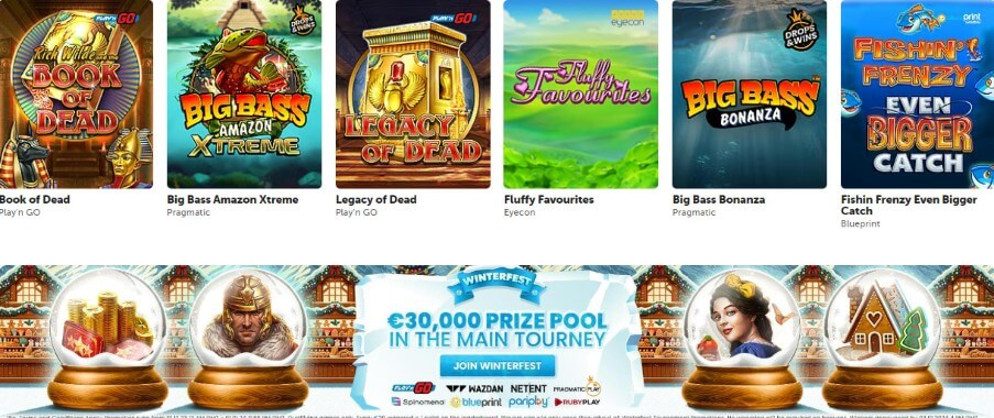 PlayFrank Casino pelit