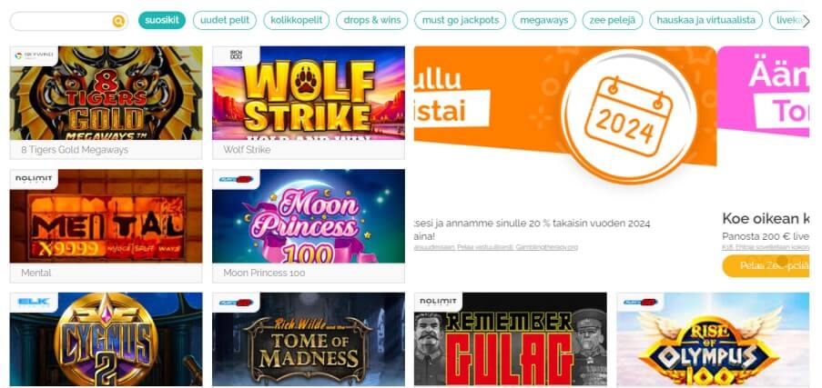 Playzee Casino pelit