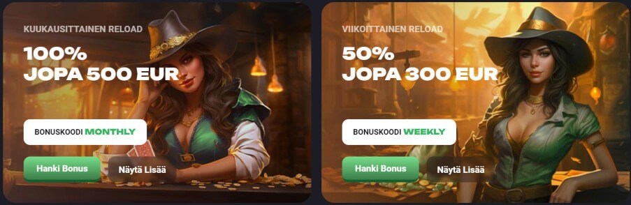 Slot Hunter Casino kampanjat