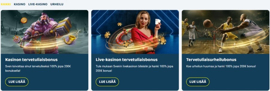 Svenplay Casino bonus
