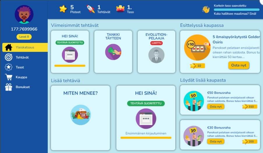 The Online Casino kampanja