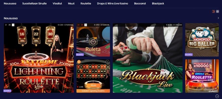 VegasWinner Live Casino