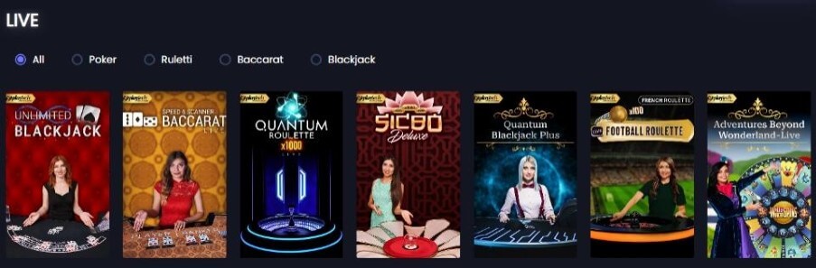 Spinzwin Live Casino