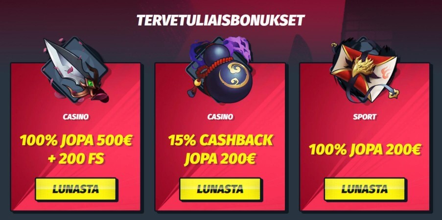 LuckyElektra Casino bonus