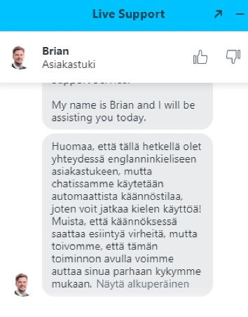 OhMySpins Casino asiakaspalvelusta