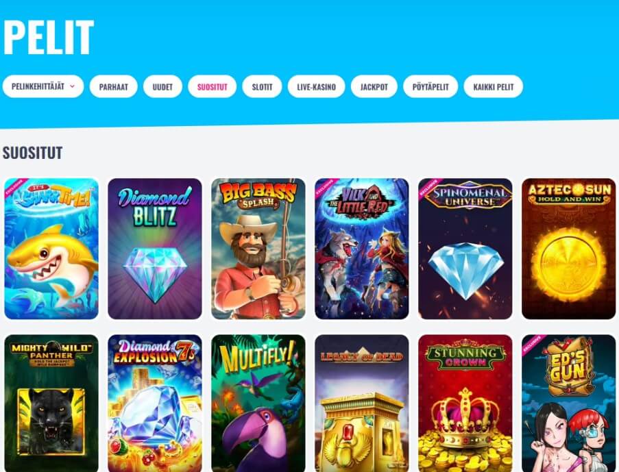 OhMySpins Casino pelit