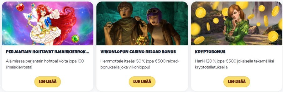 SupaCasi Casino kampanjat