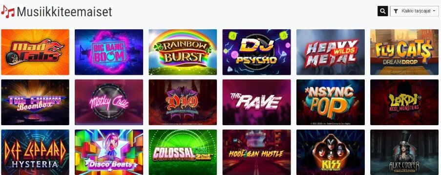 BetRebels Casino kolikkopelit