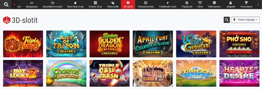 BetRebels Casino pelit