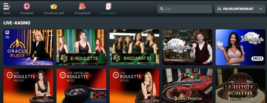 Evobet Live Casino