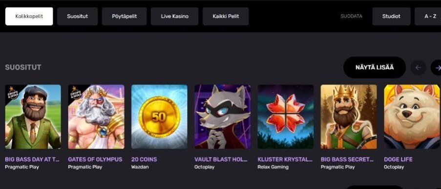 Joker.io Casino pelit
