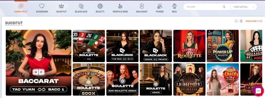TonyBet Live Casino