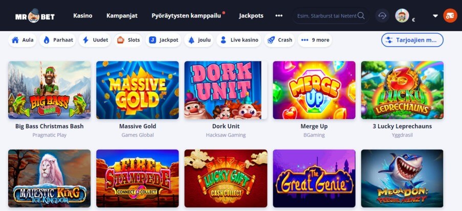 Mr.Bet Casino pelit