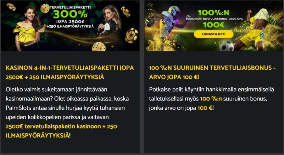 PalmSlots Casino bonus