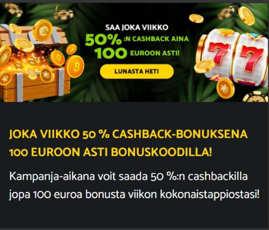 PalmSlots Casino kampanja