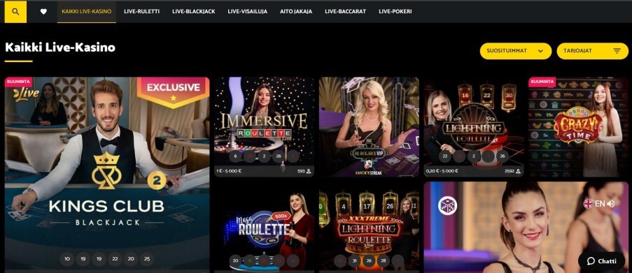 PalmSlots Live Casino