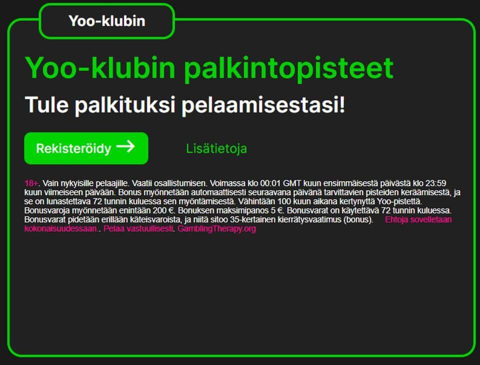 Spinyoo Casino Yoo-klubi