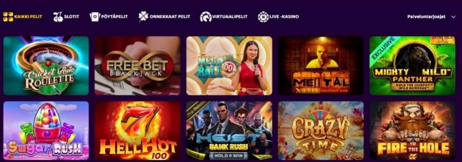 BonusBet Casino pelit