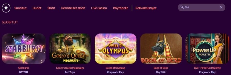 Slot Paradise Casino pelit