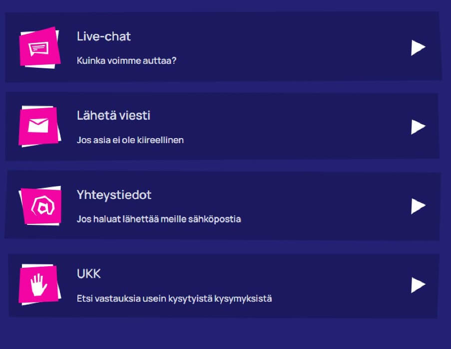 RoySpins Casinon asiakaspalvelu