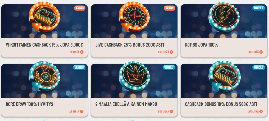 Extra Vegas Casino kampanjat