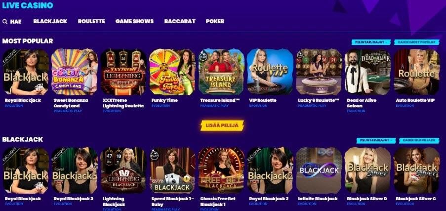 Lightning Live Casino