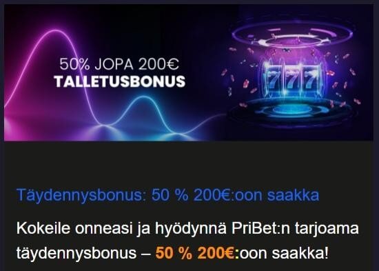 Pribet Casino kampanjat