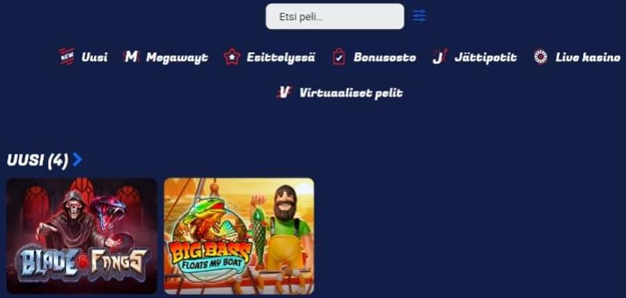 Nitrospins Casino pelit