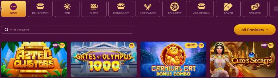 SlotVibe Casino pelit