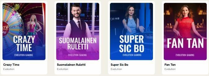 Pelikioski Live Casino