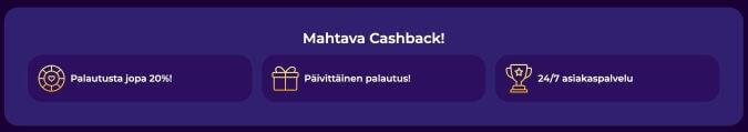 Ruhtinas Casinon cashback