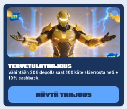 Spiidi Casinon tervetulobonus Spiidi Casinon tervetulobonus