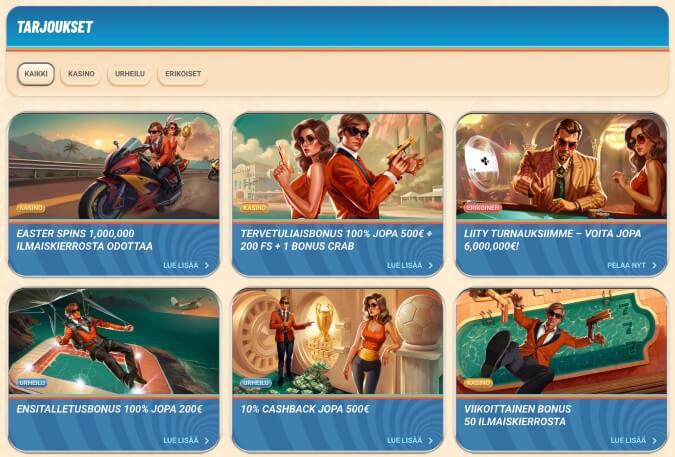 Vegasino Casino kampanjat