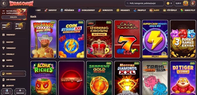 Dragonia Casinon pelit