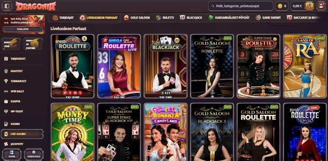 Dragonia live casino