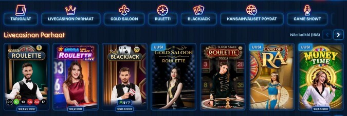 Dudespin Casinon livekasino