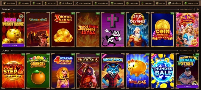 Lanista Casinon pelit