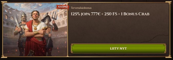 Lanista Casinon tervetuliaisbonus