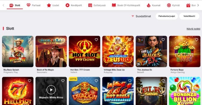 Monoplay Casinon pelit