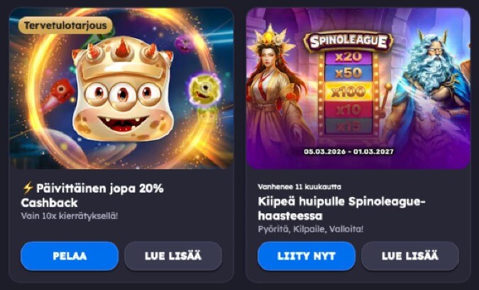 Panosta Casinon kampanjat