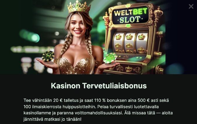 WeltBet Casino bonus